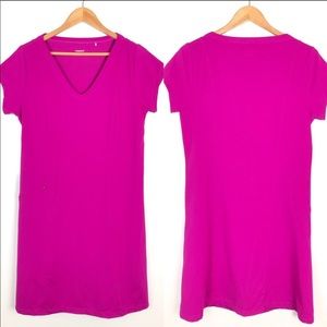 Toad&Co Tech Tomboy Cap Sleeve Dress Pink Large